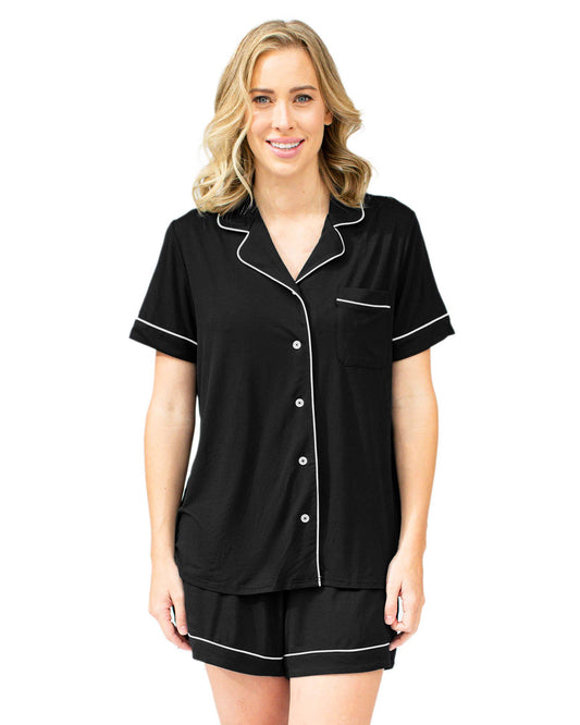Bamboo Maternity & Postpartum Short Sleeve Pajama Set