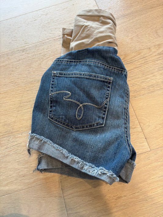Medium Denim Pre-Loved Maternity Shorts