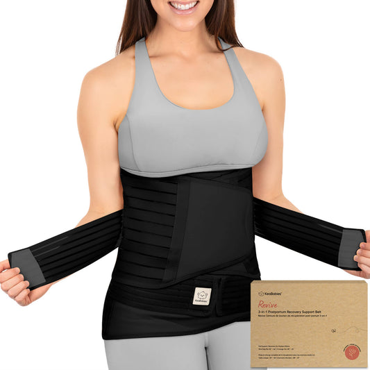 3 in 1 Postpartum Belt (Midnight Black,M/L)