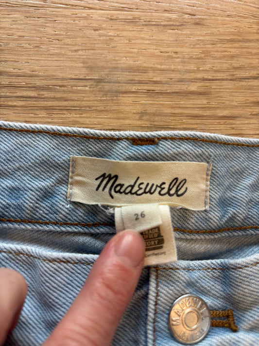 Small (26) Denim Pre-Loved Madewell Maternity Shorts