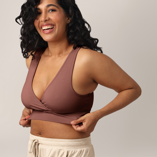 French Terry Racerback Nursing & Maternity Sleep Bra