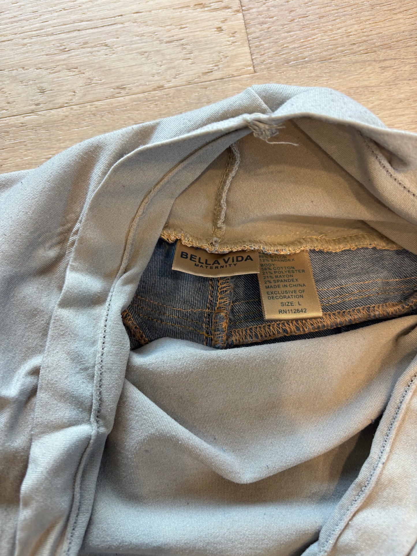 Large Denim Pre-Loved Maternity Shorts