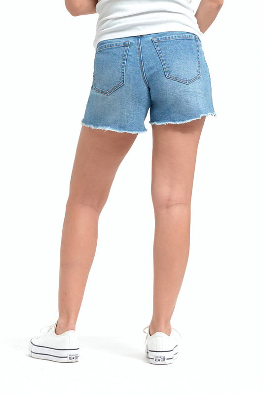 5" Maternity Jean Shorts w/ Bellyband