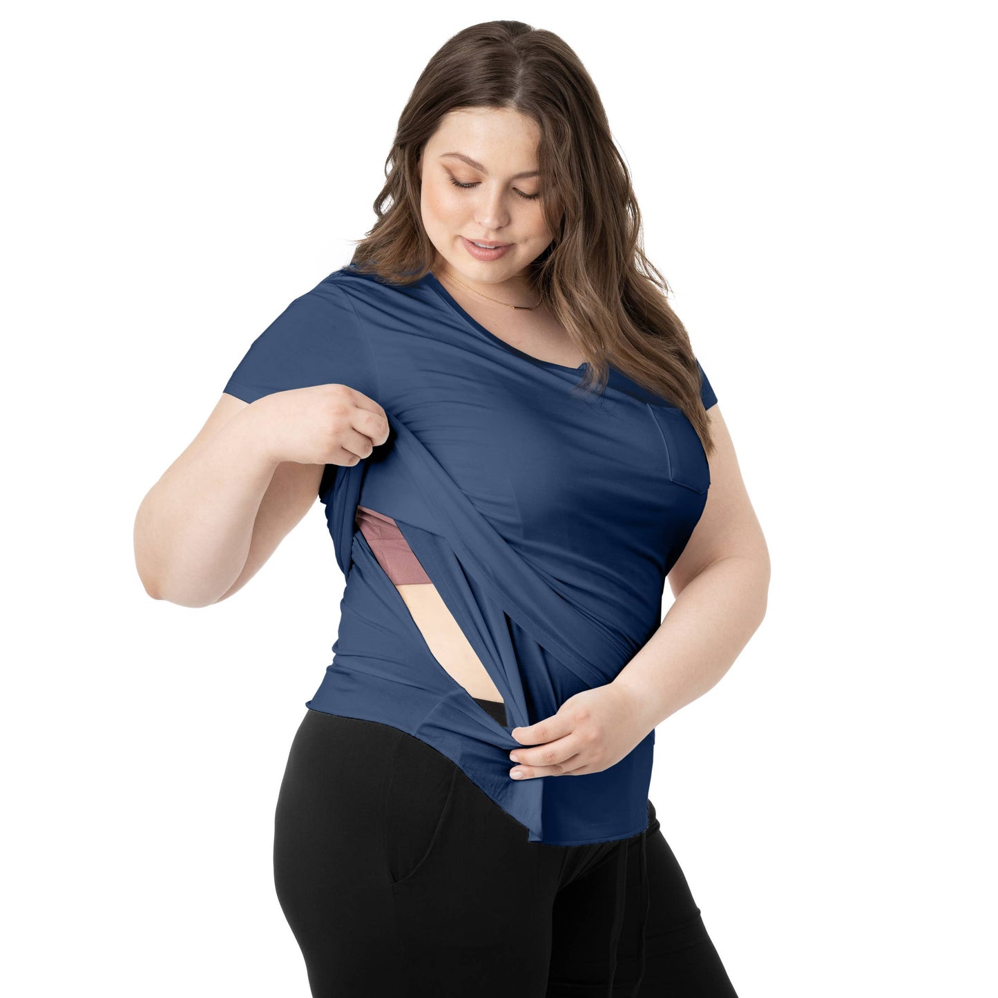 Nursing & Maternity T-shirt With Pocket