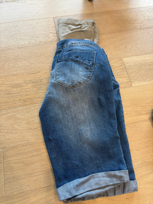 Large Denim Pre-Loved Maternity Shorts