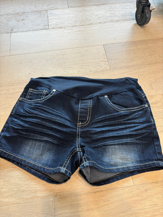 Medium Denim Pre-Loved Maternity Shorts