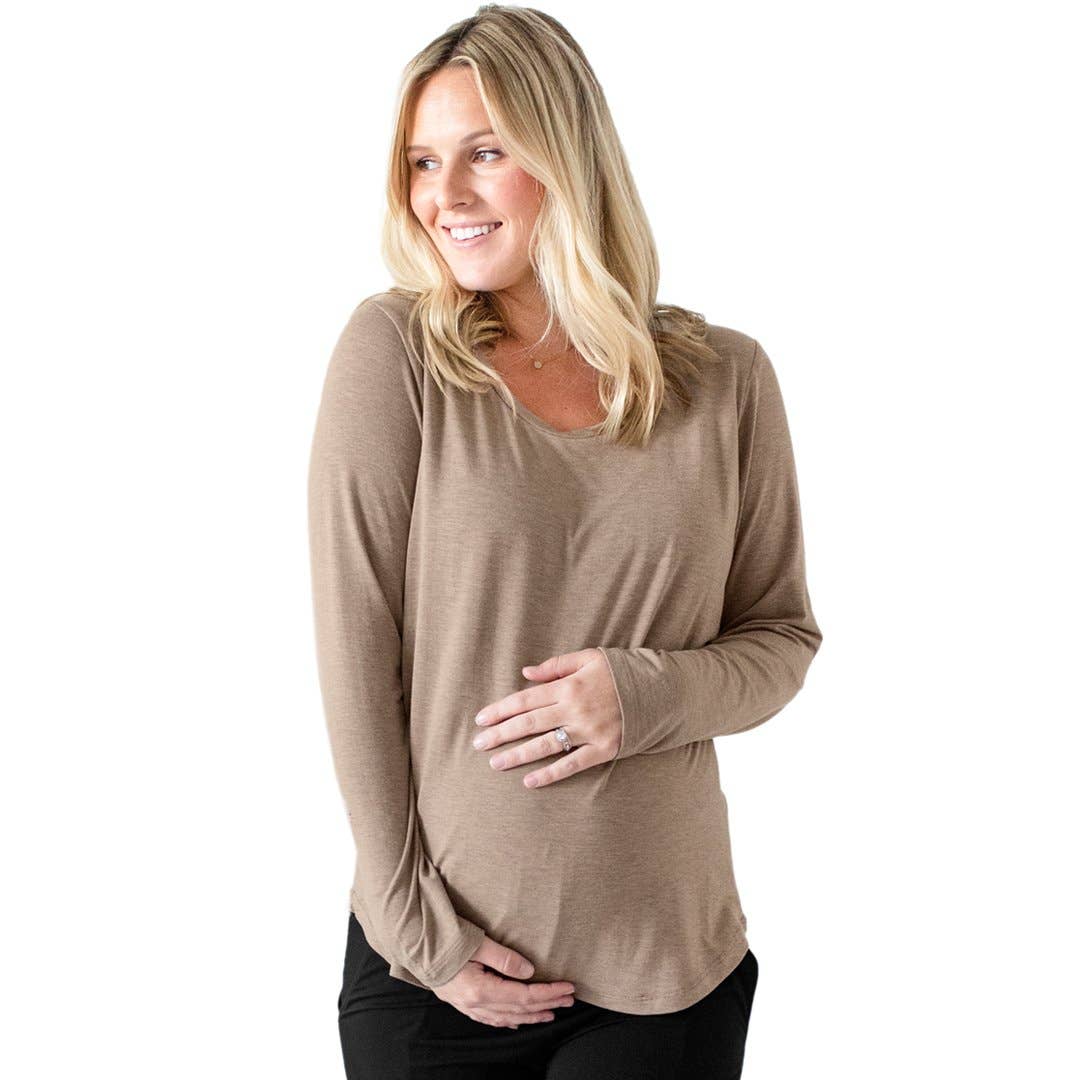 Bamboo Nursing & Maternity Long Sleeve T-shirt