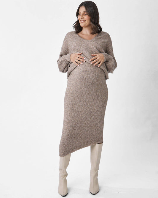 Crossover Knit - Taupe
