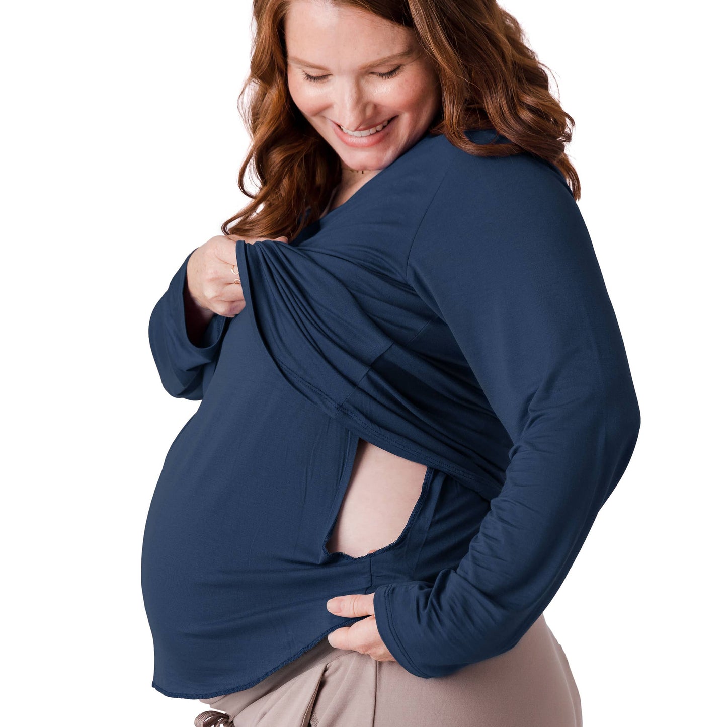 Bamboo Nursing & Maternity Long Sleeve T-shirt