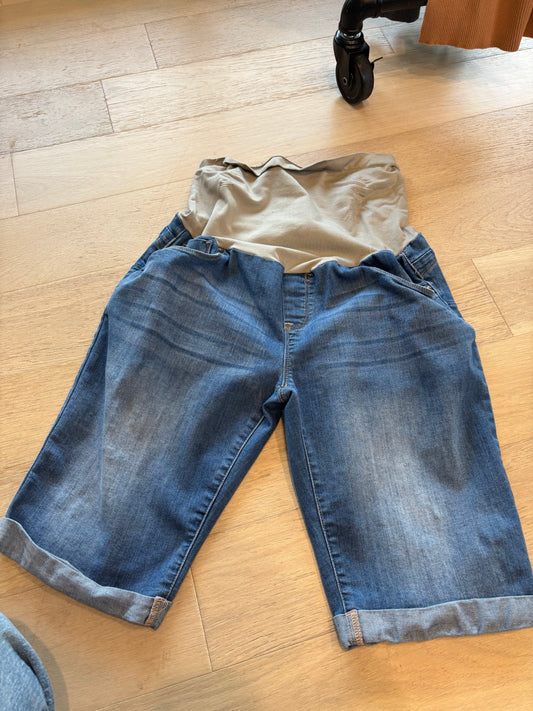 Large Denim Pre-Loved Maternity Shorts