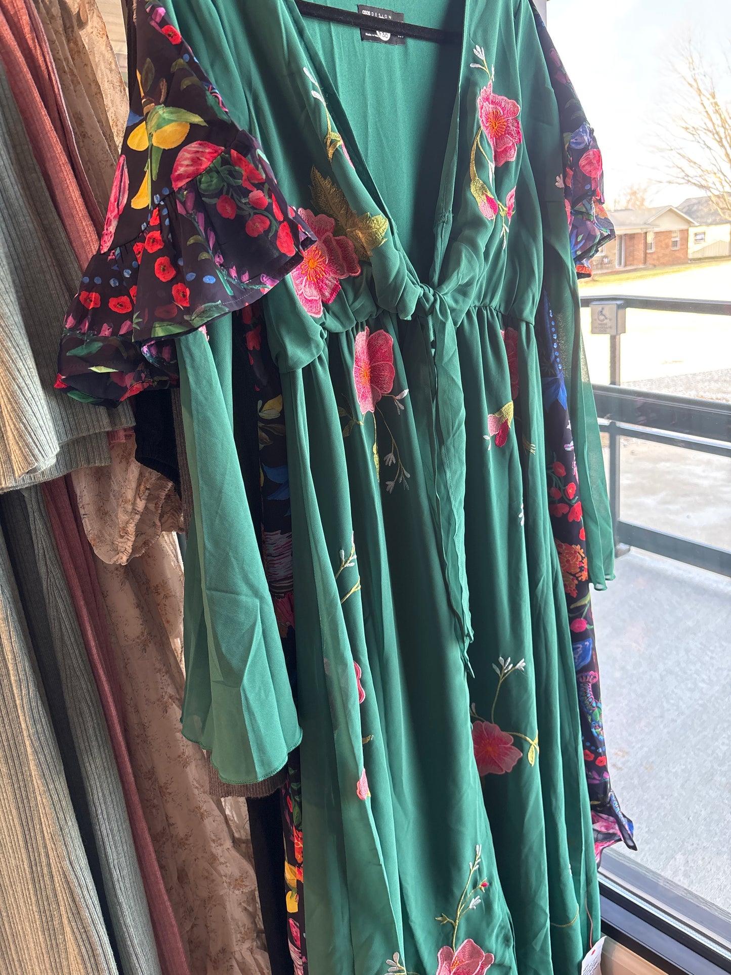 ASOS Maternity - Green Floral Dress - Small