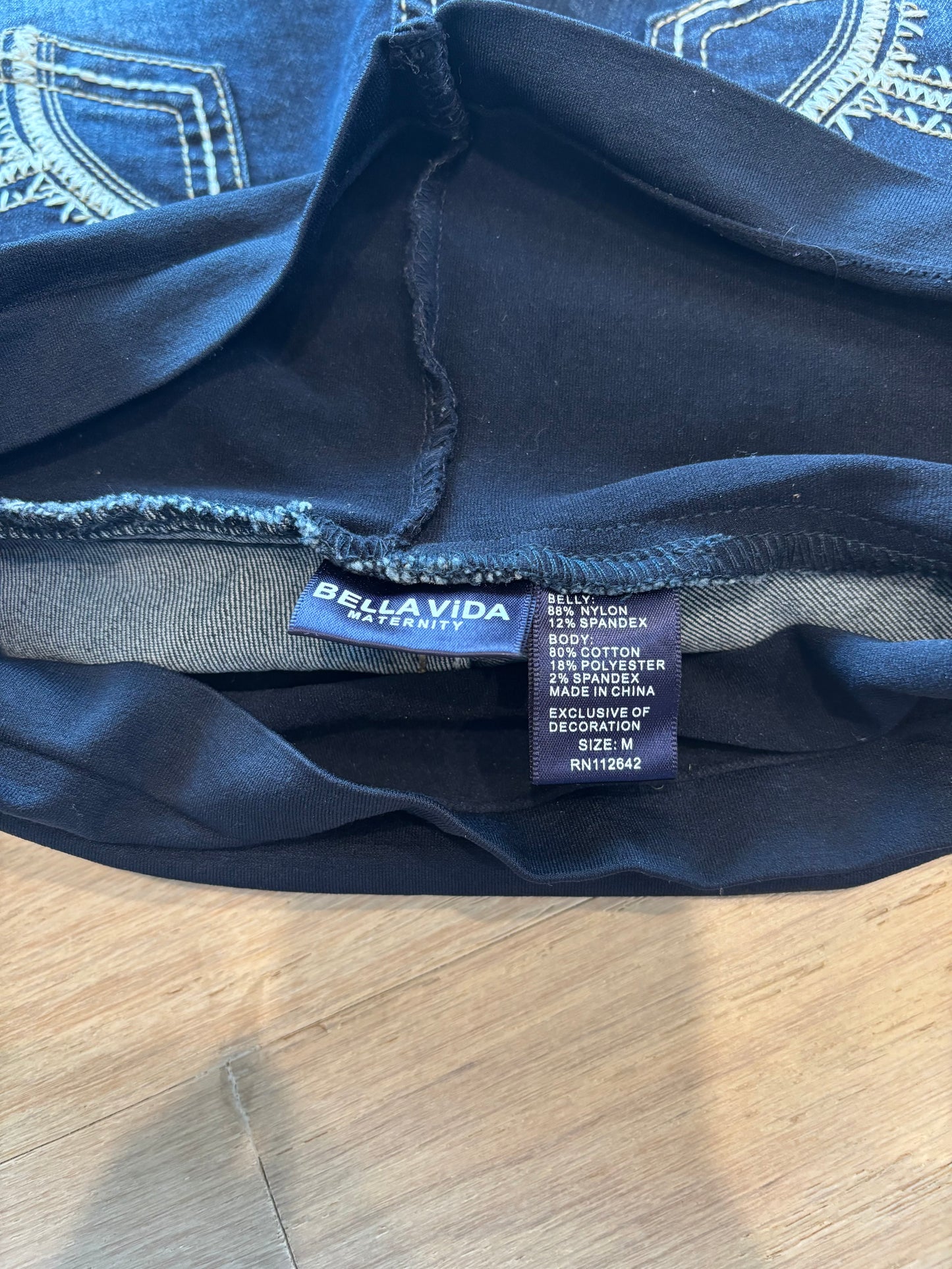Medium Denim Pre-Loved Maternity Shorts