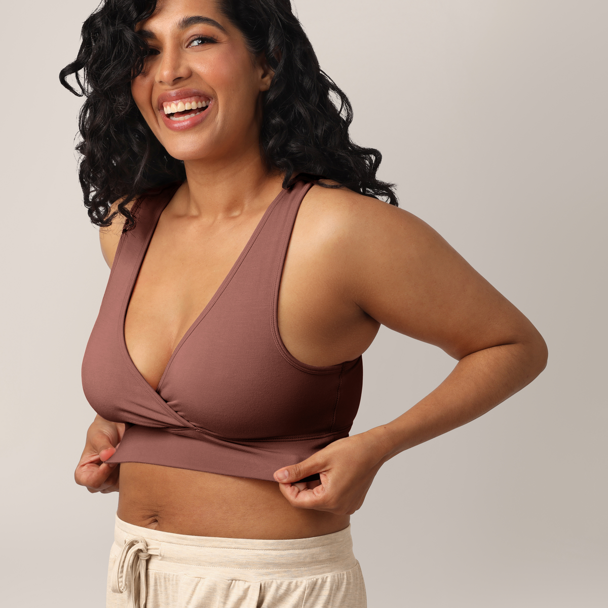 French Terry Racerback Nursing & Maternity Sleep Bra