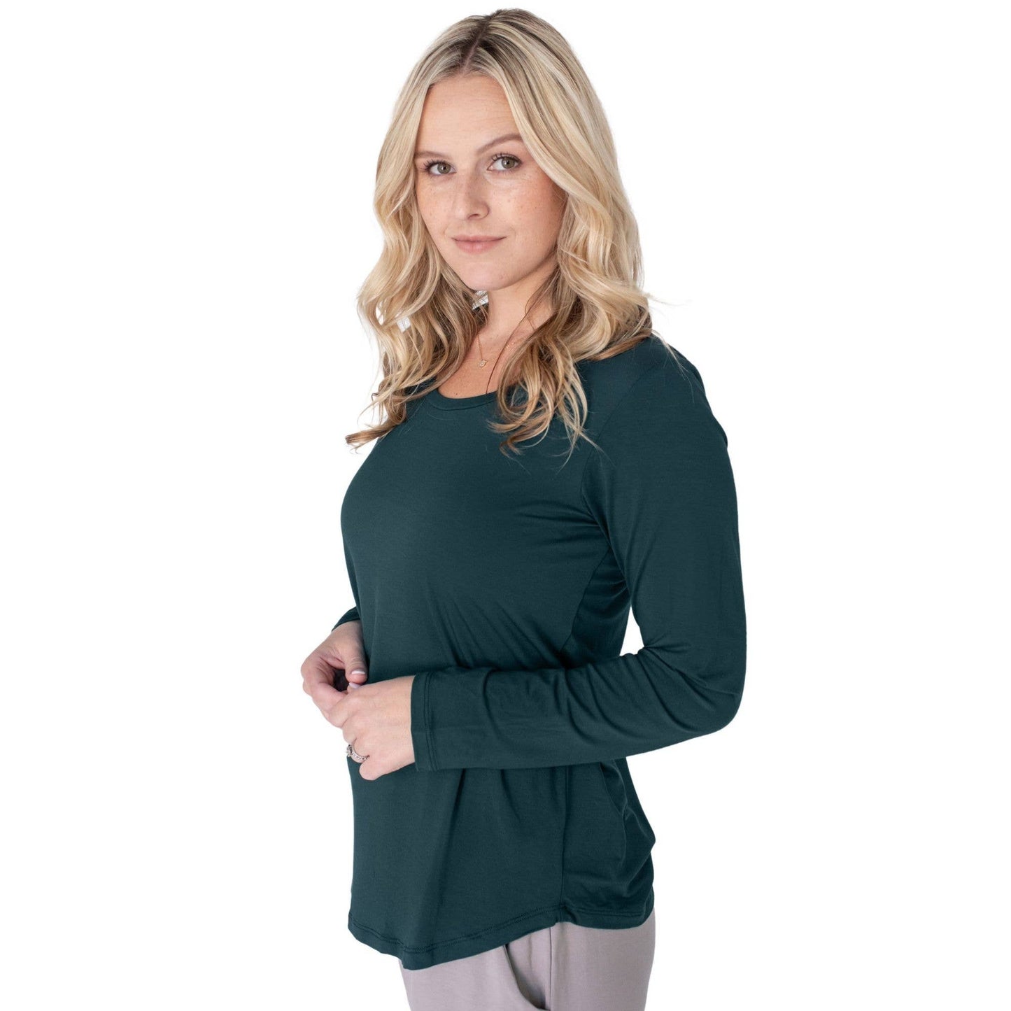 Bamboo Nursing & Maternity Long Sleeve T-shirt