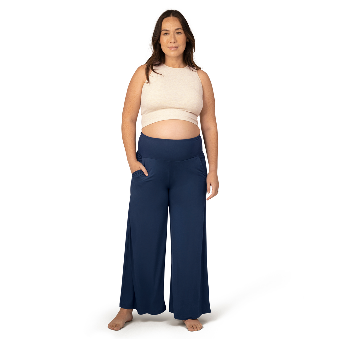 Bamboo Wide Leg Maternity & Postpartum Lounge Pant