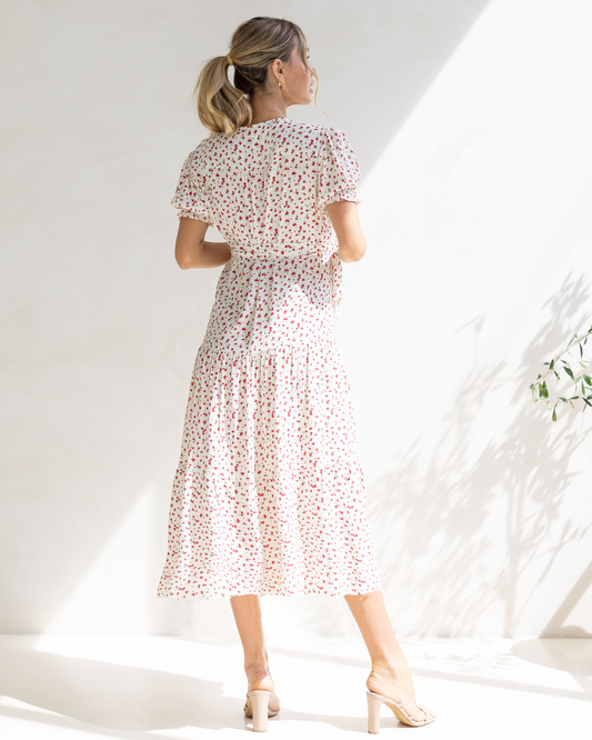 Rose Wrap Dress