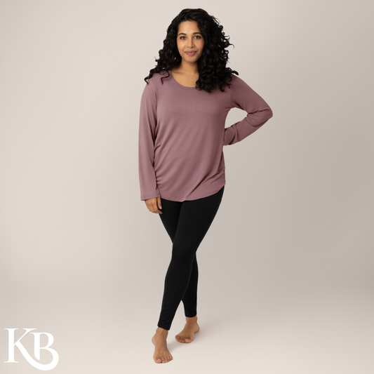 Bamboo Nursing & Maternity Long Sleeve T-shirt