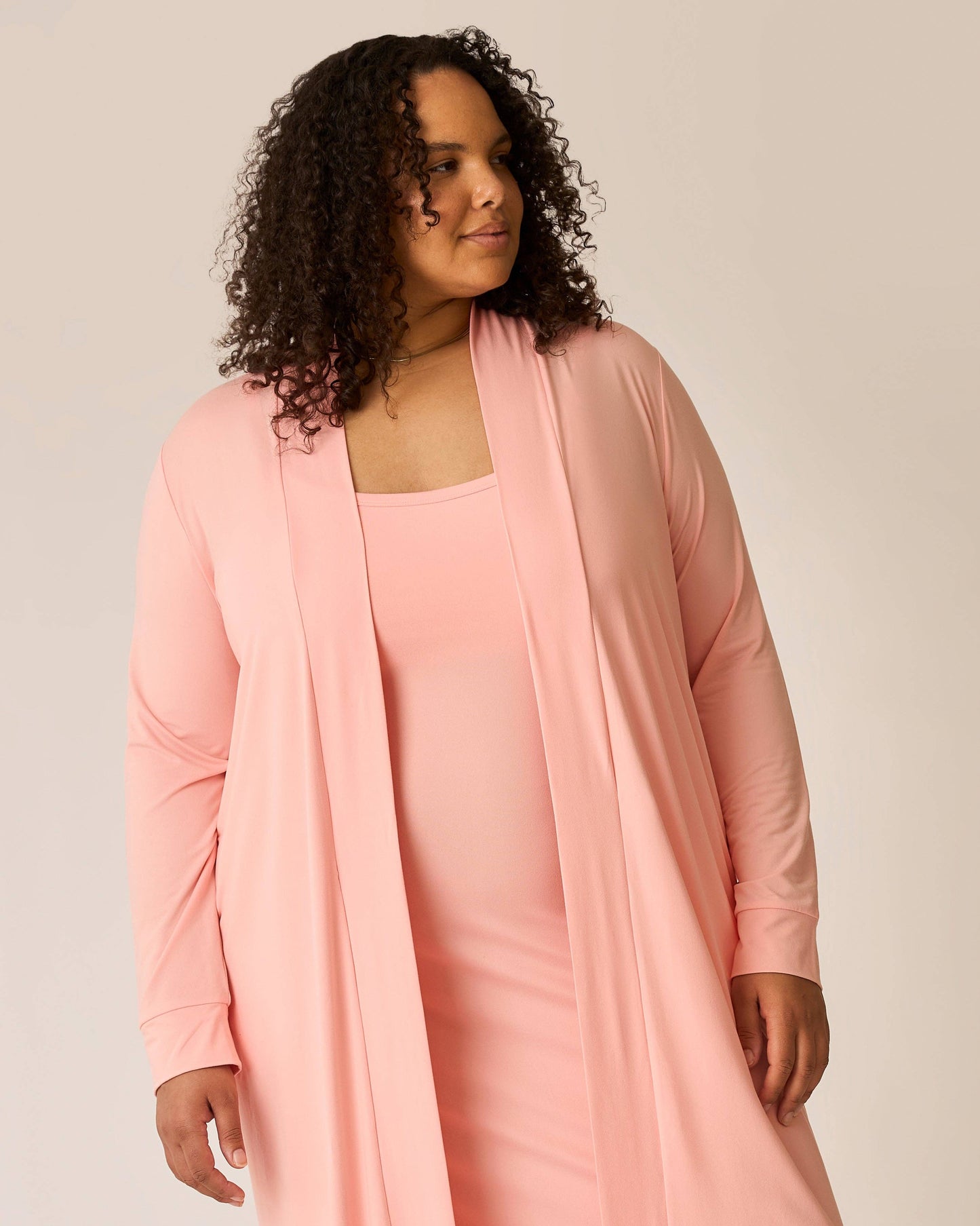 The Sunday Lounge Duster | Sunset Pink