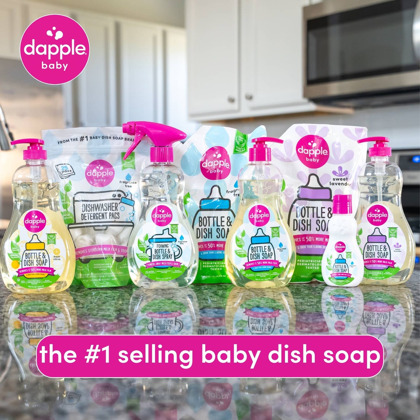 Dapple Baby On the Go 12ct Dish Soap Travel Size (Cs of 12)