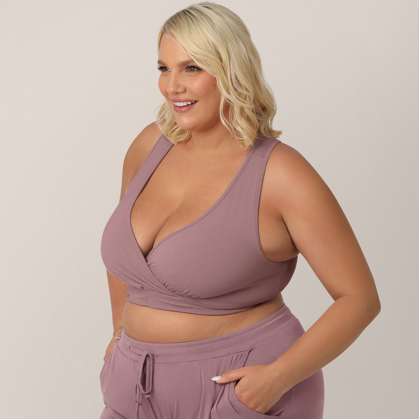 French Terry Racerback Nursing & Maternity Sleep Bra