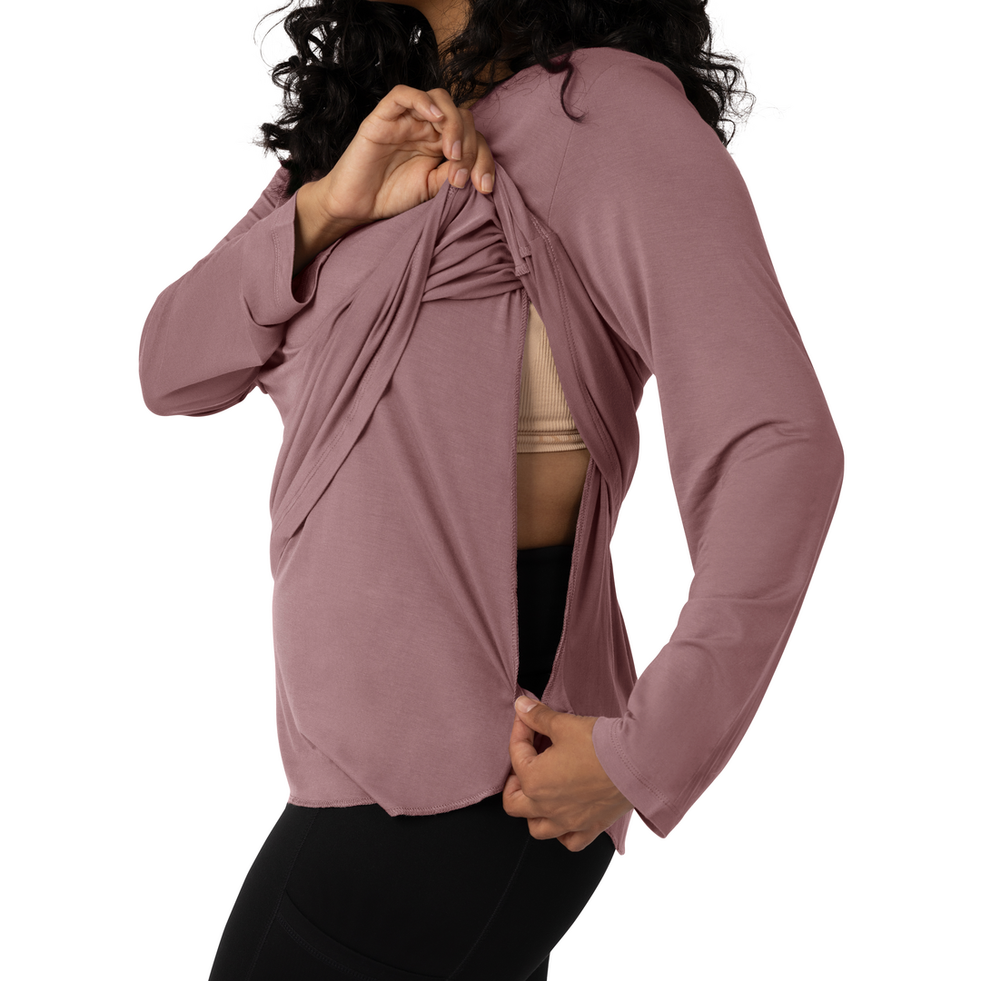 Bamboo Nursing & Maternity Long Sleeve T-shirt