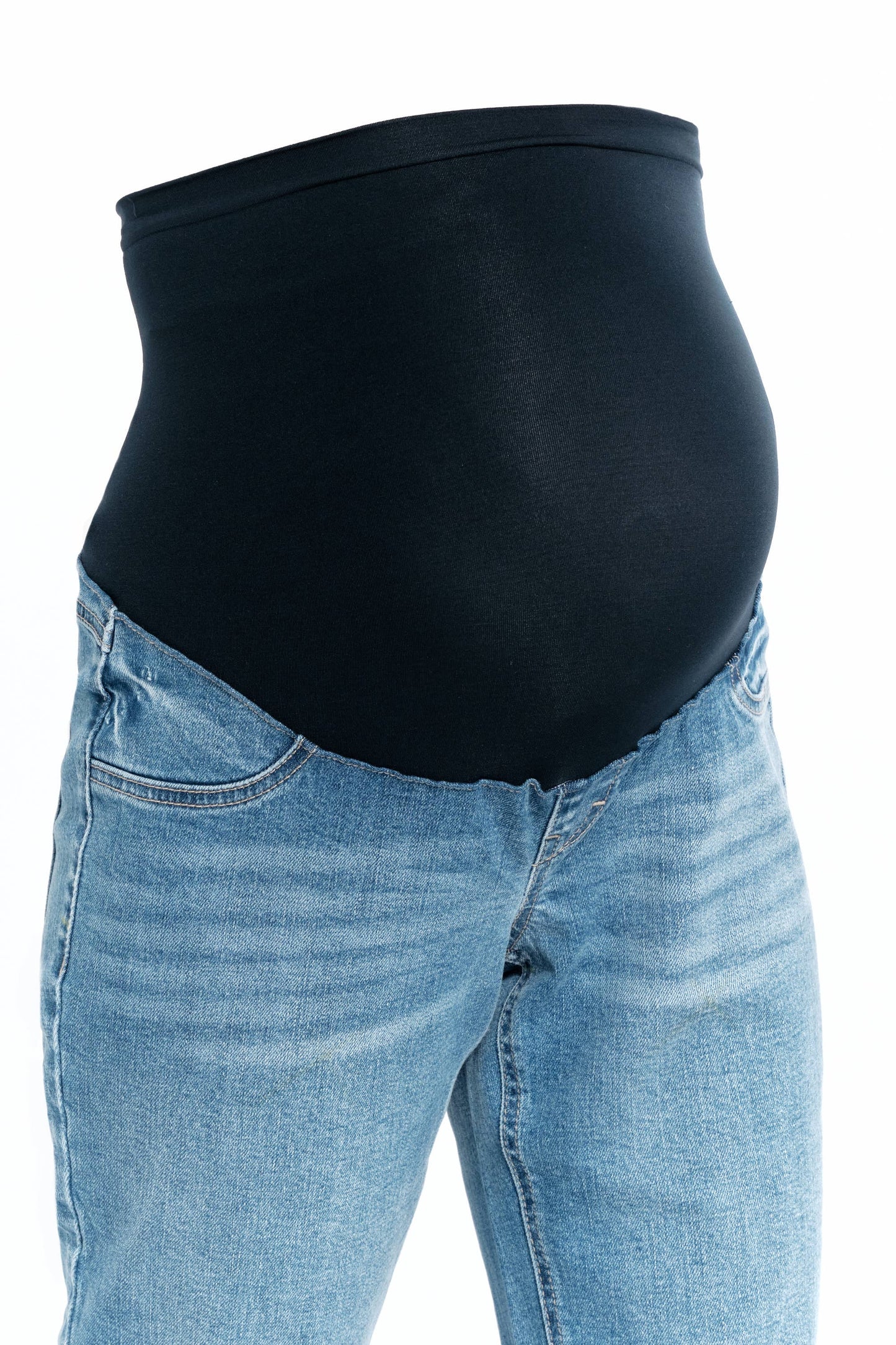 Maternity 32” Relaxed Straight Leg Jean w/ Bellyband- Samuel