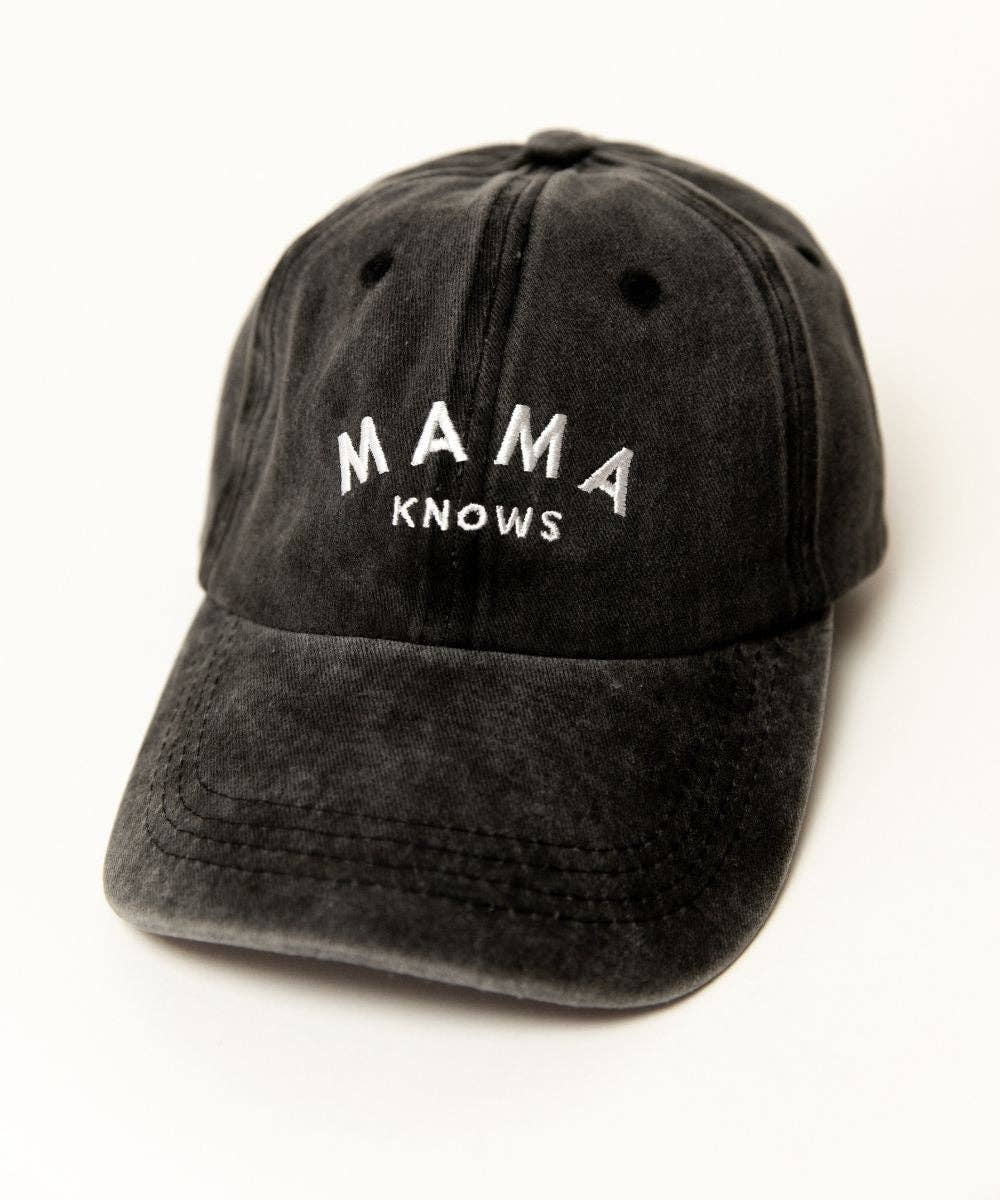 Mama Knows Hat | Stylish Mom Cap Adjustable Baseball Cap