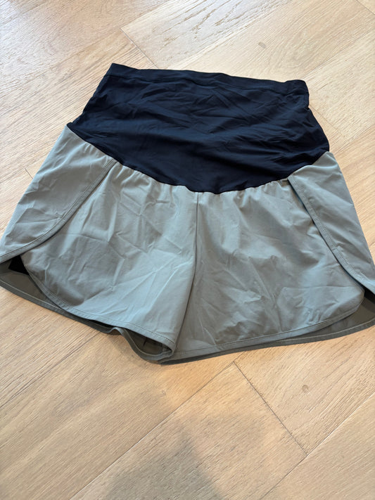Small Grey Athletic Pre-Loved Maternity Shorts