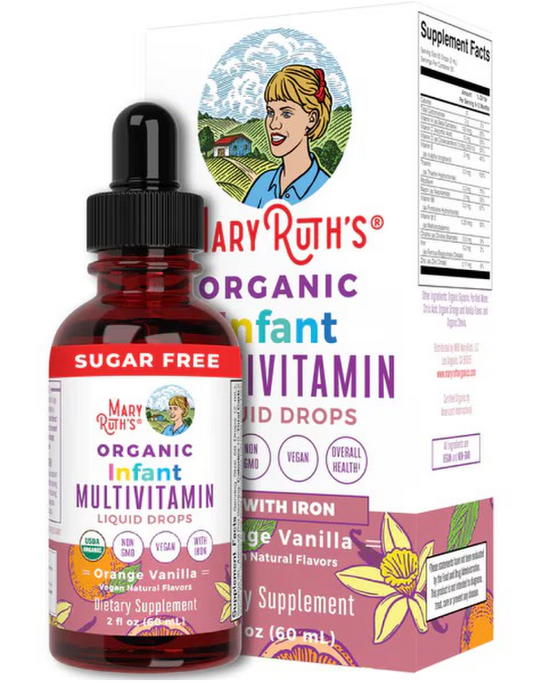 Organic Infant Multivitamin with Iron Liquid Drops
