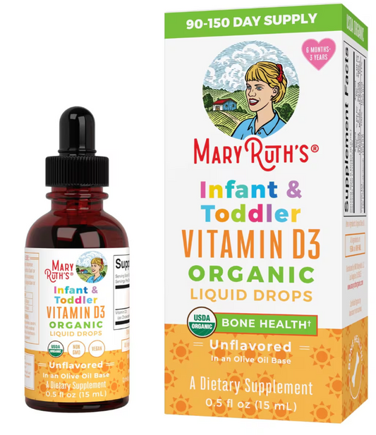 Organic Infant & Toddler Vitamin D3 Liquid Drops