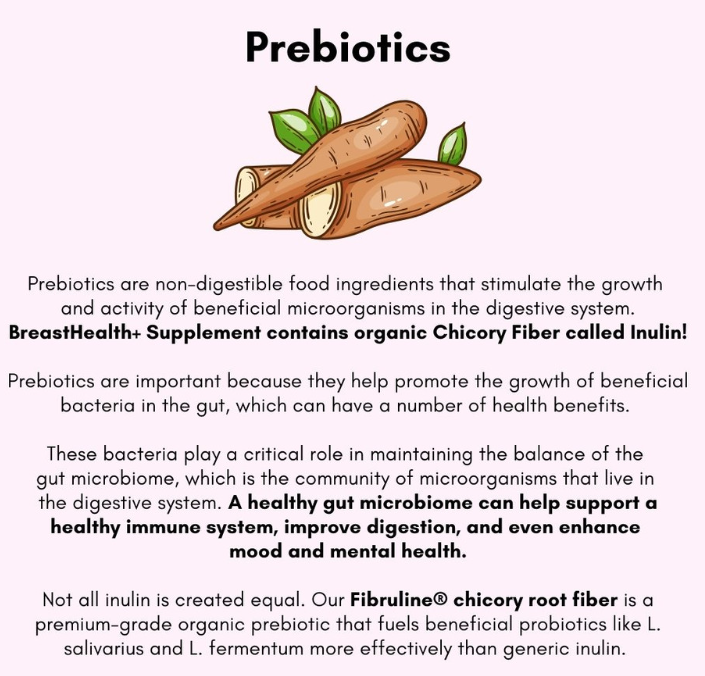 BreastHealth+ Pregnancy & Breastfeeding Probiotic with Choline and Prebiotics for Clogged Ducts & Mastitis