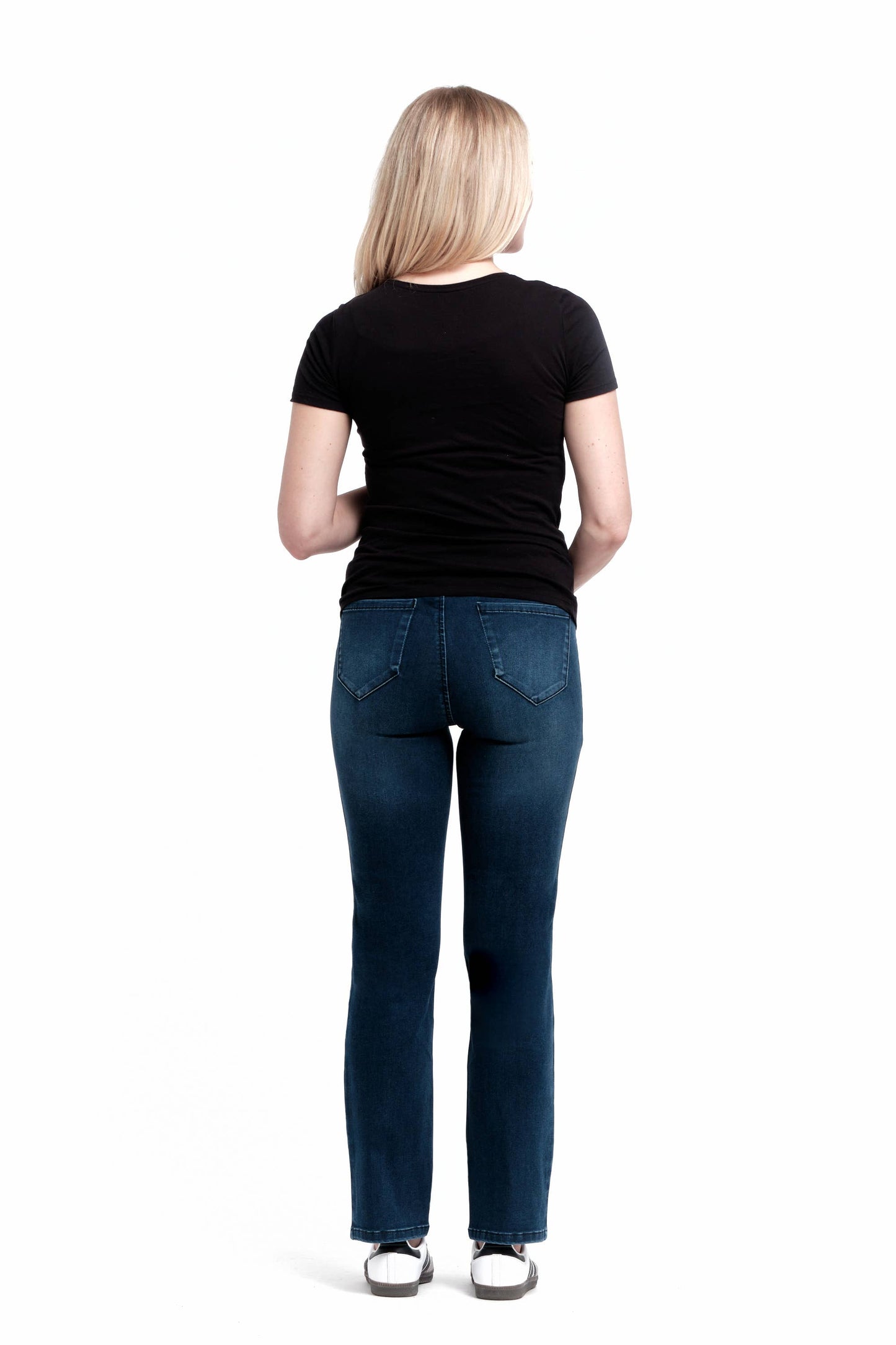 Maternity 30" Better Butter Slim Straight Jean in Lanie