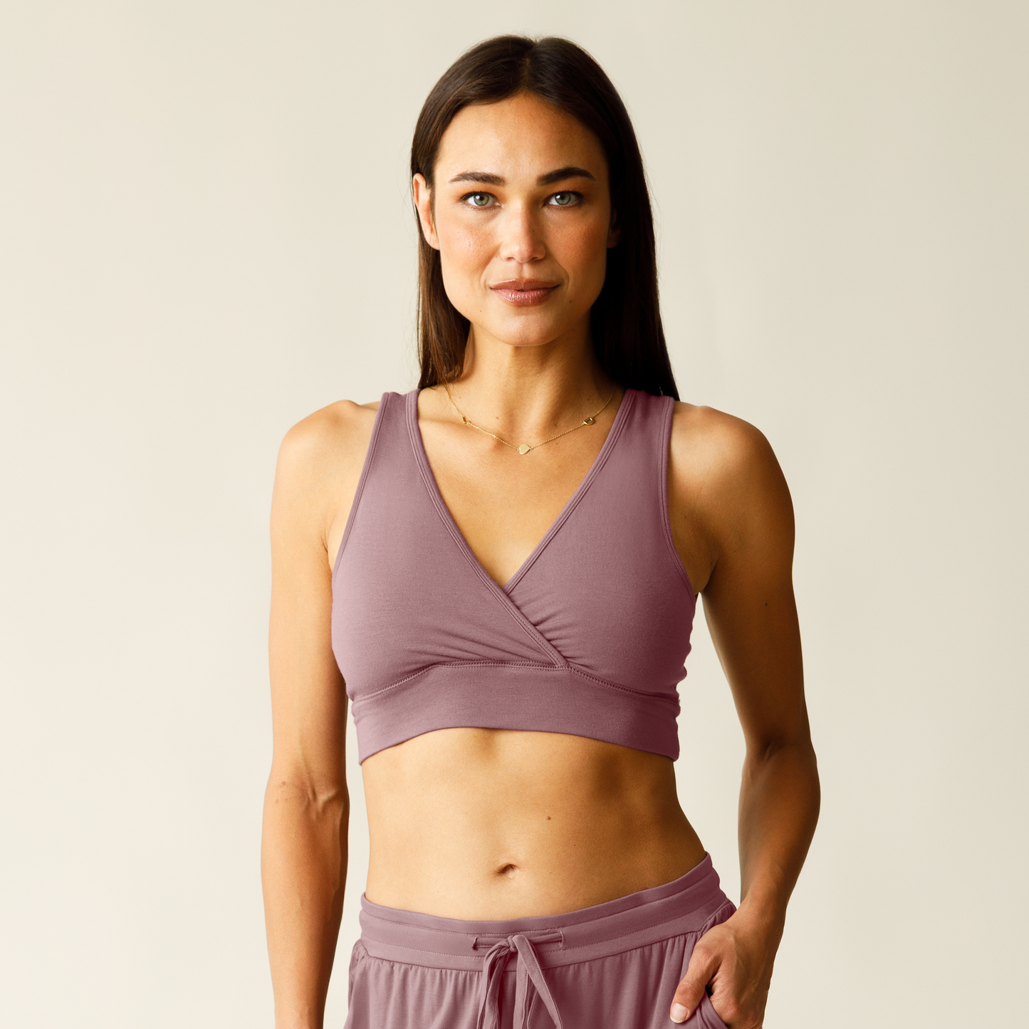 French Terry Racerback Nursing & Maternity Sleep Bra