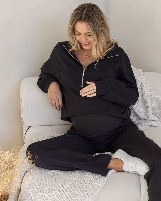 Wide Leg Maternity Sweatpants