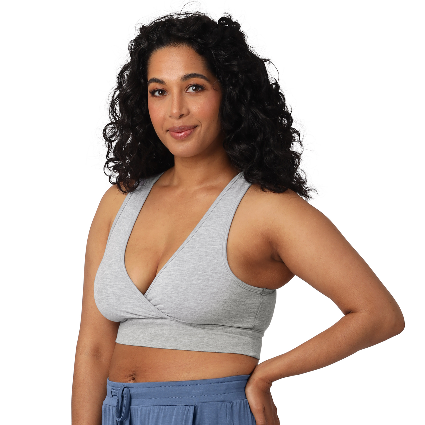 French Terry Racerback Nursing & Maternity Sleep Bra