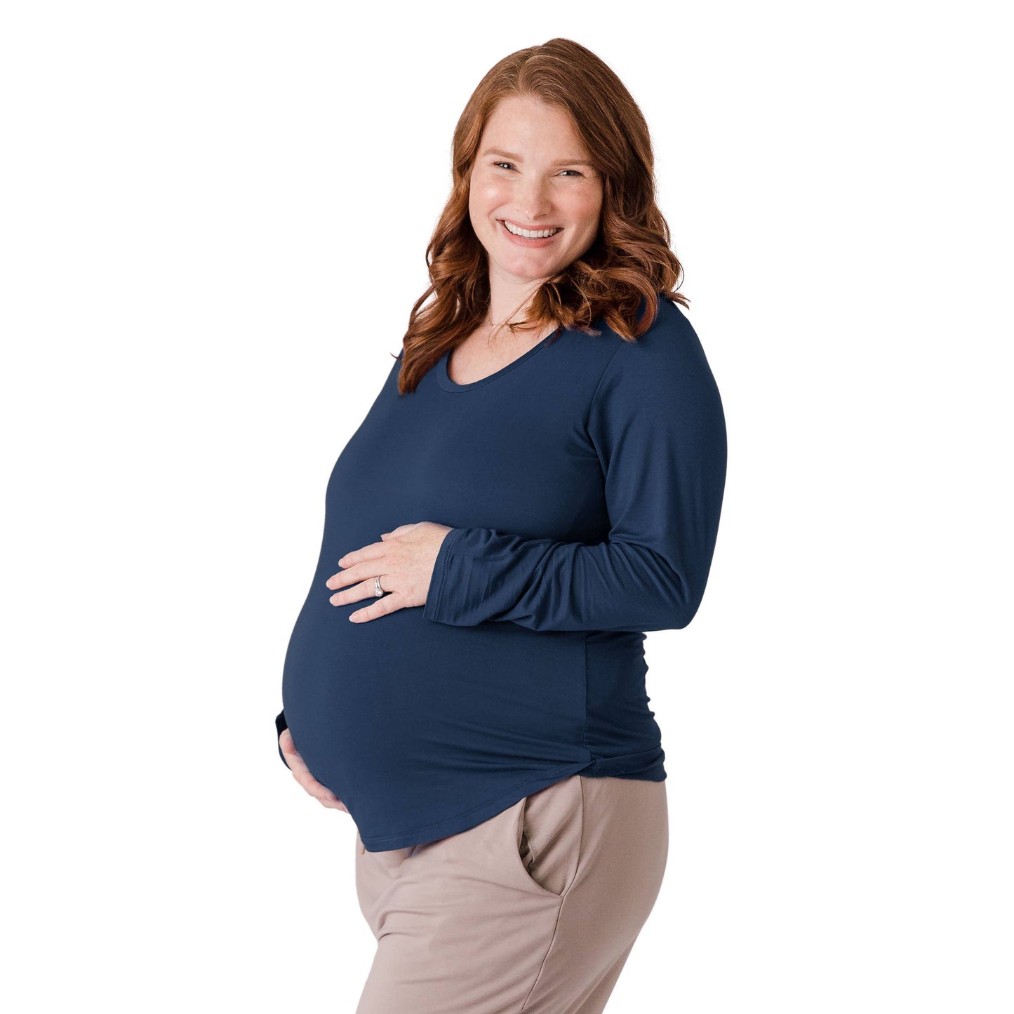 Bamboo Nursing & Maternity Long Sleeve T-shirt