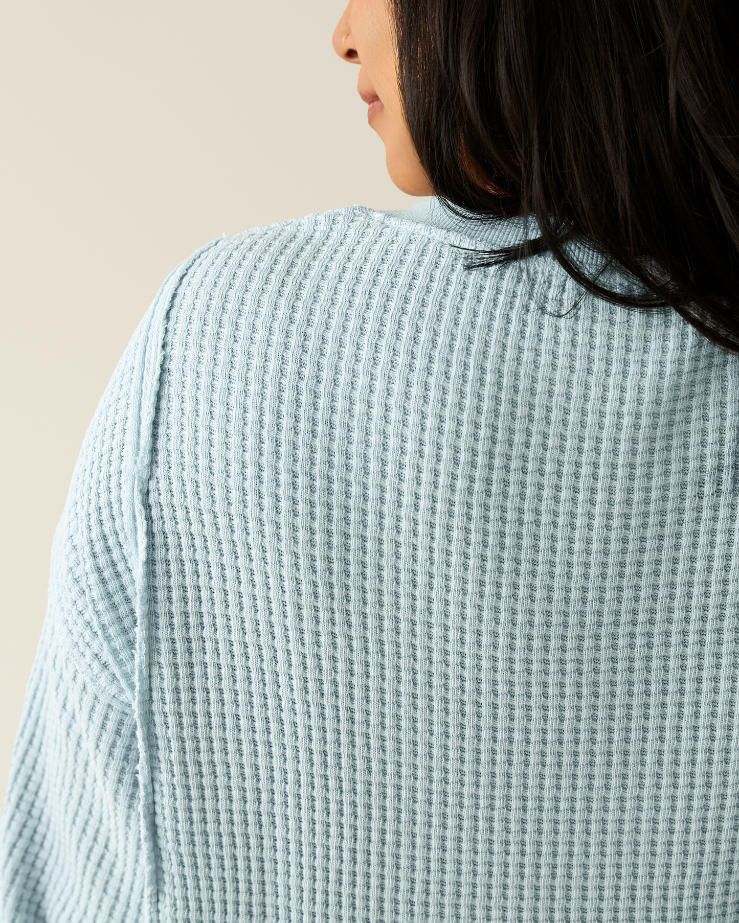 Joelle Thermal Maternity & Nursing Top | Powder Blue