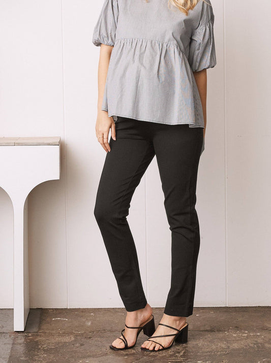 Maternity Straight Cut Ponti Work Pants