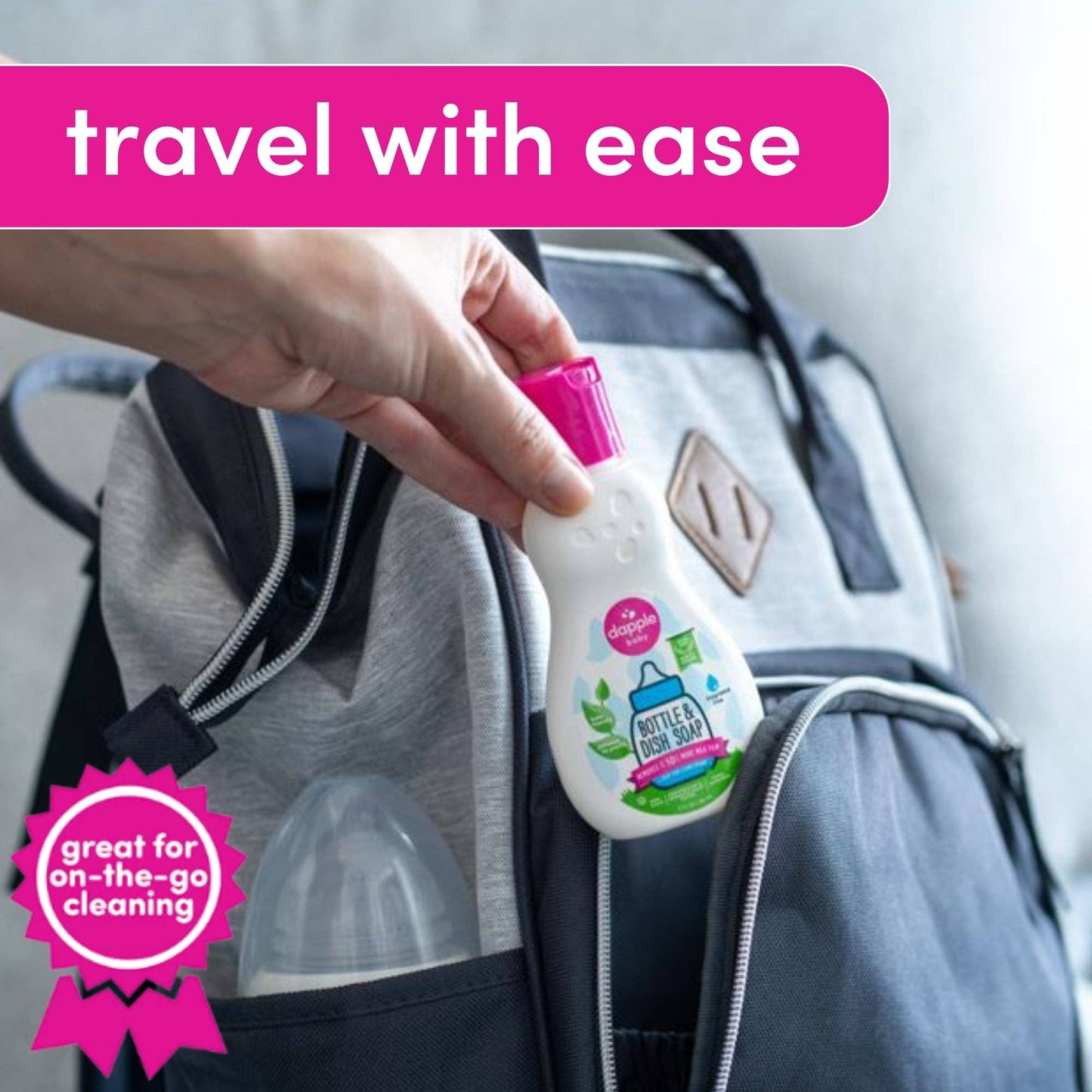 Dapple Baby On the Go 12ct Dish Soap Travel Size (Cs of 12)