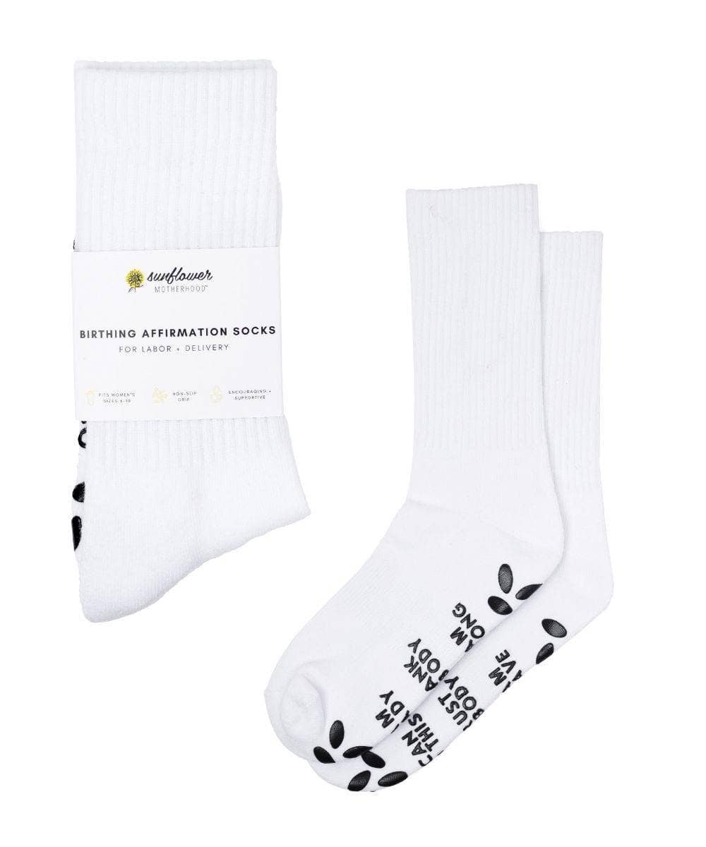 Birth Affirmation Hospital Socks | Labor Delivery Grip Socks