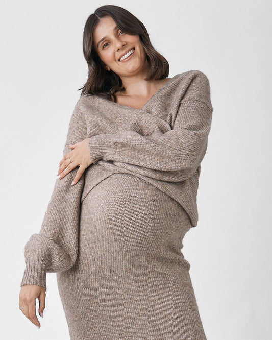 Crossover Knit - Taupe