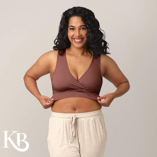 French Terry Racerback Nursing & Maternity Sleep Bra